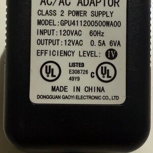 Black AC/DC Adapter
